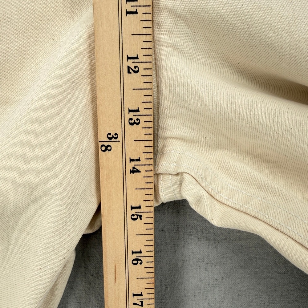 RUDY JUDE Adult Lace Back Big Jean Size 1 Cream Organic Cotton Barrel - Picture 11 of 16